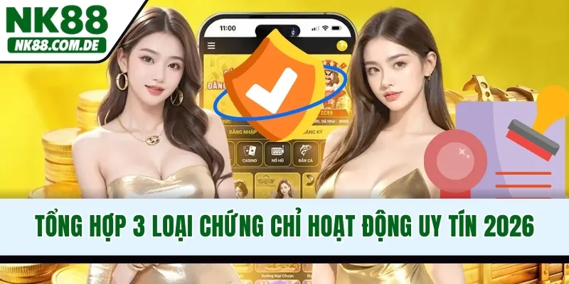 Tổng hợp 3 loại chứng chỉ hoạt động uy tín 2026